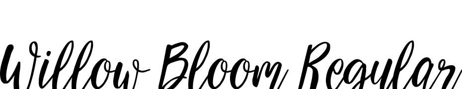 Willow Bloom Regular Font Download Free